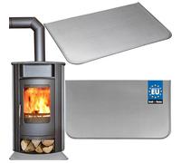 KOTARBAU® Plaque de Sol pour Poêle de Cheminée 40 x 60 cm en Acier Galvanisé - Protection pour Foyers, Poêles à Cheminée et Fours