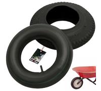 KOTARBAU® Pneu Chambre à Air Brouette - Chambre a Air - Ø 40 cm - Caoutchouc Renforcé - 4.80/4.00-8 - Noir - Pneu Brouette - Universel pour Chariot Jardin