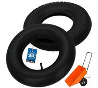 KOTARBAU® Pneu Chambre a Air Brouette - Gomme - Noir - Pneu Brouette - ⌀ 41 cm - 8PR - Chambre a Air - ⌀ 35 cm - Résistant - pour Chariot Jardinage