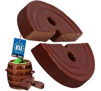 KOTARBAU® Poids de Fermentation Choucroute Ø 17 cm pour Pot de Fermentation | Poids de Lestage en 2 Pièces pour Pot à Choucroute et Rhum, en Grès, Marron