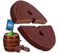 KOTARBAU® Poids de Fermentation Choucroute Ø 21 cm pour Pot de Fermentation | Poids de Lestage en 2 Pièces pour Pot à Choucroute et Rhum, en Grès, Marron