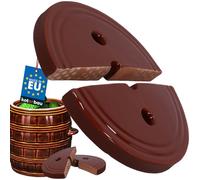 KOTARBAU® Poids de Fermentation Choucroute Ø 24 cm pour Pot de Fermentation | Poids de Lestage en 2 Pièces pour Pot à Choucroute et Rhum, en Grès, Marron