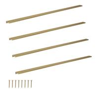 KOTARBAU® Poignée de meuble 1000 mm - En zinc - Or mat | Lot de 4 poignées pour armoires de cuisine, espacement des trous 980 mm, poignées de tiroir, poignées d'armoire