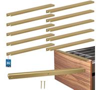 KOTARBAU® Poignée de meuble 340 mm - En zinc - Or mat | Lot de 10 poignées d'armoire de cuisine, espacement des trous 320 mm, poignées de tiroir, poignées d'armoire