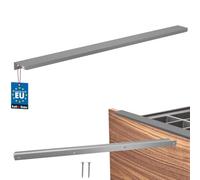 KOTARBAU® Poignée de meuble 500 mm - En zinc - Argenté mat | Poignées d'armoires de cuisine, espacement des trous 480 mm, poignées de tiroir, poignées d'armoire, poignées modernes pour
