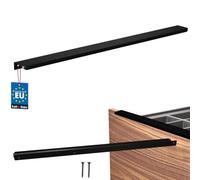 KOTARBAU® Poignée de meuble 500 mm - En zinc - Noir | Poignées d'armoires de cuisine, espacement des trous 480 mm, poignées de tiroir, poignées d'armoire, poignées modernes pour