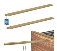 KOTARBAU® Poignée de meuble 500 mm - En zinc - Or mat | Lot de 2 poignées d'armoire de cuisine, espacement des trous 480 mm, poignées de tiroir, poignées d'armoire