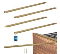 KOTARBAU® Poignée de meuble 800 mm - En zinc - Or mat | Lot de 4 poignées d'armoire de cuisine, espacement des trous 780 mm, poignées de tiroir, poignées d'armoire
