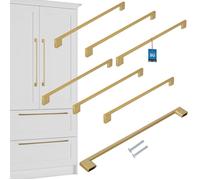 KOTARBAU® Poignée de meuble de cuisine classique moderne oblongue longue or mat 358 mm entraxe 320 mm lot de 6