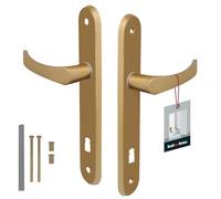 KOTARBAU poignée de porte 90mm gauche droite bit serrure ensemble de porte en or raccord de porte poignée de porte poignée de porte ensemble porte de chambre longue plaque alu