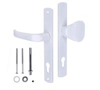 KOTARBAU® Poignée de porte - 92 mm - Blanc - Cylindre profilé - Pour portes - Porte - Porte