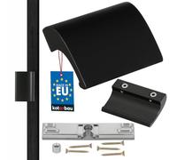 KOTARBAU Poignée de porte de balcon - En aluminium - Noir - Poignée de porte de balcon - Sécurité fumeur - Poignée universelle