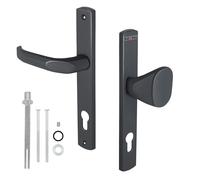 KOTARBAU® Poignée pour portillon Poignée de porte aluminium long Anthracite 92 MM