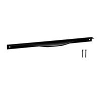 KOTARBAU Poignées de meuble - 436/416 mm - Noir mat - ZnAl - Poignées pour armoires de cuisine - Poignée de tiroir - Poignée de porte - Poignée de bord