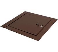 KOTARBAU® Porte de cheminée 14 x 14 cm Marron Trappe d'inspection Porte d'inspection Porte d'entretien Clapet de nettoyage Ouverture d'entretien Porte de révision