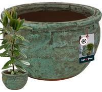KOTARBAU® Pot de fleurs en céramique, grand format, hauteur 32 cm, diamètre 50 cm ; bac à plantes d'extérieur, grand format et résistant au gel ; pots d'extérieur et d'intérieur ; cache-pots d'extérie