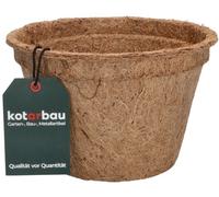 Pot de fleurs - KOTARBAU - Sur trois pieds - Fibre de coco - Marron - 12 x 19,5 cm