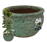KOTARBAU® Pot en Céramique Vintage 50x32cm |Pot Résistant Au Gel |Pot avec Drainage d'eau |Pot Moderne |Cache Pot Céramique |Pot Céramique Plante |Pot De Fleur Céramique |Pot Céramique Extérieur