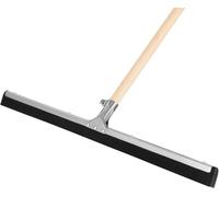 KOTARBAU® Raclette Sol - Acier - 55 cm - avec Manche en Bois 150 cm - Balai Raclette Sol Caoutchouc - Balai Mousse - Intérieur Extérieur -idéal pour Garage - Douche - Salle De Bain - Terrasse