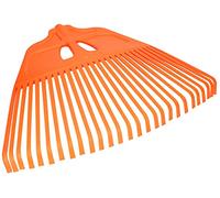 KOTARBAU® Rateau à Feuilles - Plastique - 27 Dents - Orange - sans Manche - Râteau Jardin - Balai à Gazon - Ramasse Feuilles - Léger - Résistant - Entretien Jardin