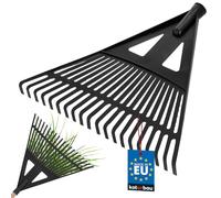 KOTARBAU® Rateau à Feuilles - Plastique - 43 cm - Noir - sans Manche - Râteau Jardin - Balai à Gazon - Ramasse Feuilles - Léger - Résistant - Entretien Jardin
