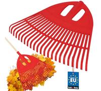 KOTARBAU® Rateau À Feuilles - Plastique - 50 cm - Rouge - sans Manche - Extra-Click - Rateau Jardin - Ramasse Feuilles - Léger - Ergonomique