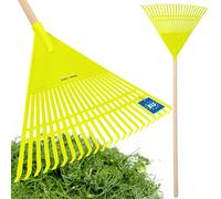 KOTARBAU® Rateau à Feuilles - Plastique - 55 cm - Sureau - avec Manche - Râteau Jardin - Balai à Gazon - Ramasse Feuilles - Léger - Résistant - Entretien Jardin