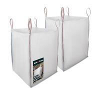 KOTARBAU® Sac Big Bag Vide, Bigbag, Big Bag Bois, Big Bag Gravat, Big Bag Jardin, Sac Gravat Chantier 90 x 90 x 120 cm 1000 kg 2 Pieces