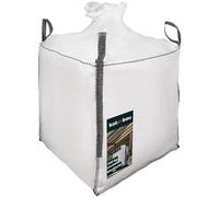 KOTARBAU® Sac Big Bag Vide, Bigbag, Big Bag Bois, Big Bag Gravat, Big Bag Jardin, Sac Gravat Chantier 90x90x90 cm 500 kg avec trémie de vidange et goulotte