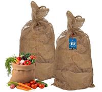 KOTARBAU® Sacs en toile de jute pour le jardin pour compost et autres déchets 95 x 45 cm - Sacs en toile de jute écologique (lot de 2)