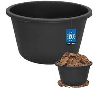 KOTARBAU® Seau à mortier Rond Noir 90 L