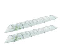 KOTARBAU® Lot de 2 Serre Tunnel de Jardin Tunnel de Forcage 30x360cm Serre de Jardin de Sol Tunnel Horticole Mini Serre Tunnel de Croissance PVC Verte