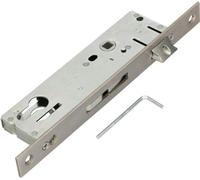 KOTARBAU® Serrure à cadre tubulaire 92 mm Dimension du mandrin 35 mm Serrure à encastrer en acier inoxydable Serrure de porte Insert de serrure pour cylindre profilé gauche / droite (35 mm)