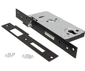 KOTARBAU® Serrure encastrée 90 x 63 mm pour cylindre profilé, Serrure d'entrée gauche, Serrure Porte, Serrure Portail Exterieur pour portails