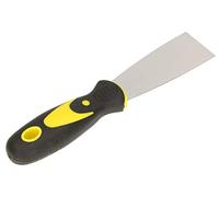 KOTARBAU Spatule de Peintre en Acier Inoxydable 40 mm Spatule de plâtrier Spatule Universelle Rayures pour enlever Couteau à Palette avec Manche en Caoutchouc