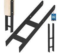 KOTARBAU® Support de Poteau À Sceller, Support Poteau Bois en H 120x600 mm | Pied de Poteau, Ancre Poteau Bois, Ancrage Poteau, Platine Poteau Bois, Acier Thermolaqué, Noir