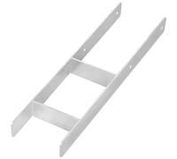 KOTARBAU® Support de Poteau À Sceller, Support Poteau Bois en H 150x600 mm | Pied de Poteau, Ancre Poteau Bois, Ancrage Poteau, Platine Poteau Bois, Acier Galvanisé, Argent