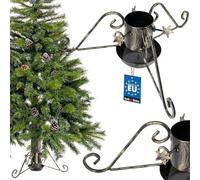 KOTARBAU® Support pour sapin de Noël avec réservoir d’eau ⌀ 100 mm Support pour sapin de Noël Noir avec réservoir d’eau Support pour sapin de Noël Support pour arbre de Noël Support pour sapin de Noël
