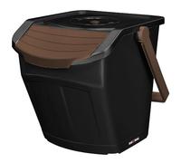 KOTARBAU® Système de tri sélectif - Poubelle de cuisine - 1 compartiment - Couvercle en plastique - Poubelle de cuisine - Système de tri des déchets - Système de tri des déchets - Système de tri des