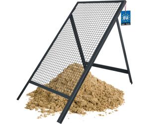 KOTARBAU® Tamis Jardinage 20 x 20 mm Acier Tamis Sable 60 x 120 cm Gris pour Sable Terre Cailloux Robuste et Durable