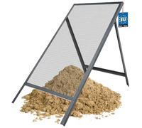 KOTARBAU® Tamis Jardinage - 8 x 8 mm - Acier - Tamis Sable - 60 x 120 cm - Gris - pour Sable Terre Cailloux - Robuste et Durable