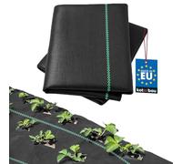 KOTARBAU® Toile anti-mauvaises herbes de jardin - 1,1 x 5 m - 70 g/m² - PP noir - Film anti-mauvaises herbes perméable à l'eau - Film extrêmement résistant à la déchirure - Film anti-mauvaises herbes
