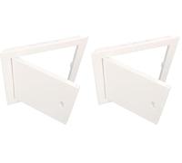 KOTARBAU® Trappe de visite 20 x 25 cm en plastique blanc Trappe d'inspection trappe visite placo plafond trappe comble trappes (Lot de 2)