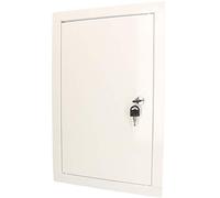 KOTARBAU® Trappe de Visite 20 x 40 cm en métal Blanc - Trappe d'inspection pour placo Plafond et comble - Accessoires de Maintenance pour compteurs d'eau et de gaz