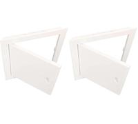 KOTARBAU® Trappe de visite 20 x 40 cm en plastique blanc Trappe d'inspection trappe visite placo plafond trappe comble trappes (Lot de 2)