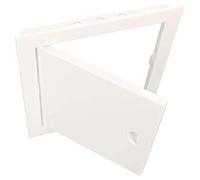 KOTARBAU Porte de révision 20 x 20 cm Toutes les tailles Plastique ABS Porte d'inspection Blanc Trappe de maintenance Encliquetable Amovible Mur/plafond/sol Ouverture robuste Uni.