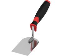 KOTARBAU® Truelle de maçonnerie en Acier Inoxydable 100 mm x 60 mm avec poignée en Caoutchouc Truelle de plâtre carrée Truelle de plâtre Indispensable pour la maçonnerie