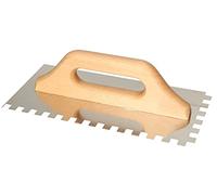 KOTARBAU® Truelle en Acier Inoxydable 280 x 130 mm avec Manche en Bois 10 x 10 mm