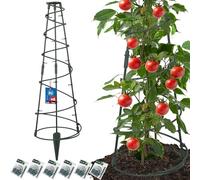 KOTARBAU® Tuteur Tomate, Treillis Plante Grimpante Exterieur ⌀ 25 cm, PVC | Lot de 6, Tuteur Plante, Treillis de Jardin, Support Tomates Potager, Treillis Concombre, Vert