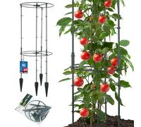 KOTARBAU® Tuteur Tomate, Treillis Plante Grimpante Exterieur ⌀ 35 x 80 cm | Treillis de Jardin, Tuteur Plante, Support Tomates Potager,Tuteur Potager, PVC, Vert, Carré